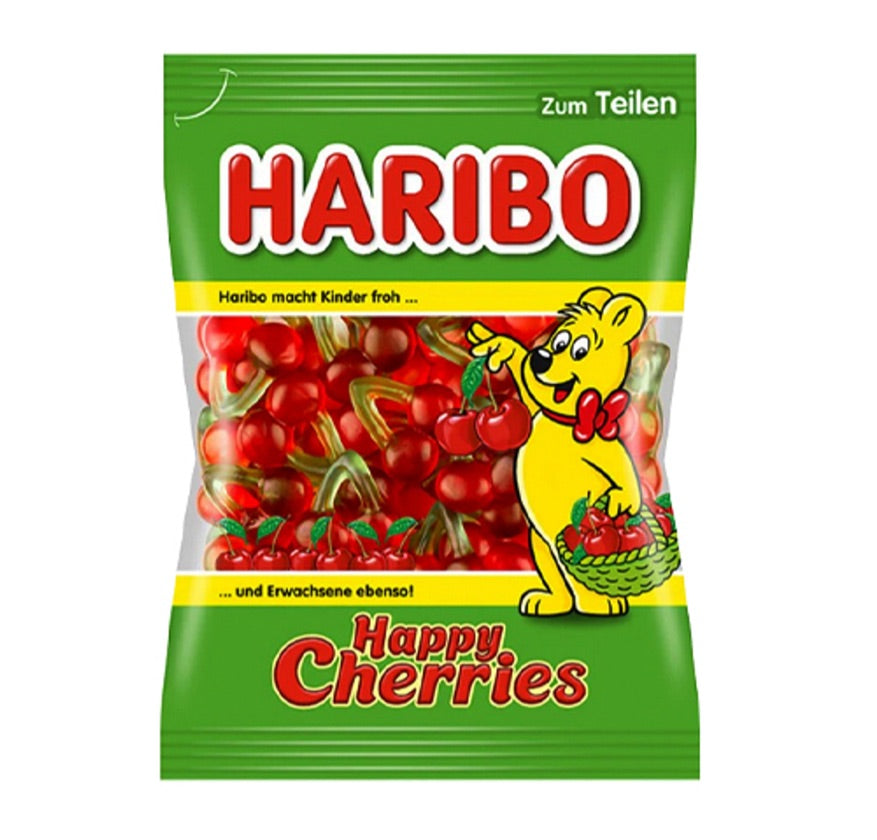 Gomitas Haribo Happy Cherries Tamaño Grande 142g