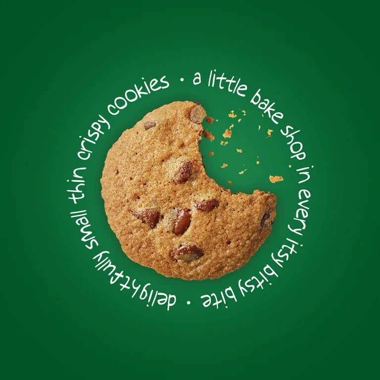 Mini Galletas Tiny Tate’s Bake Shop Chocolate Chip Tamaño Grande x10 Unidades - 210g