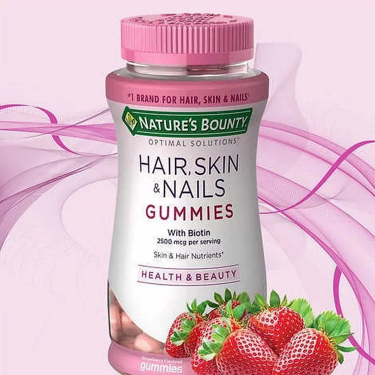 Nature’s Bounty Hair, Skin and Nails Gomitas Fresa con Biotina x230