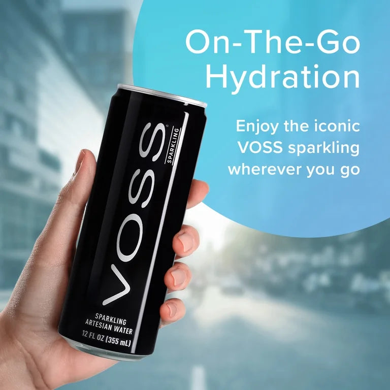 Agua Mineral Con Gas Voss 355 mL
