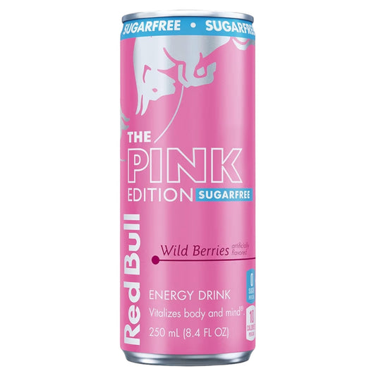 Red Bull Energy Pink Edition Wild Berries Sin Azúcar 250 mL