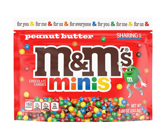 M&M’S Minis Mantequilla de Maní Tamaño Familiar 243g