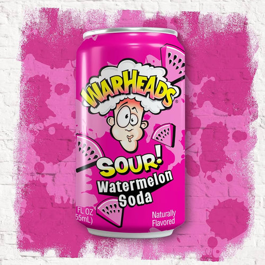 Soda Warheads Sour Sabor Sandía 355 mL