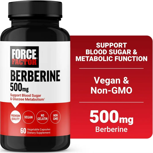 BERBERINE: Cápsulas Vegetales Force Factor 500mg x60 Unidades