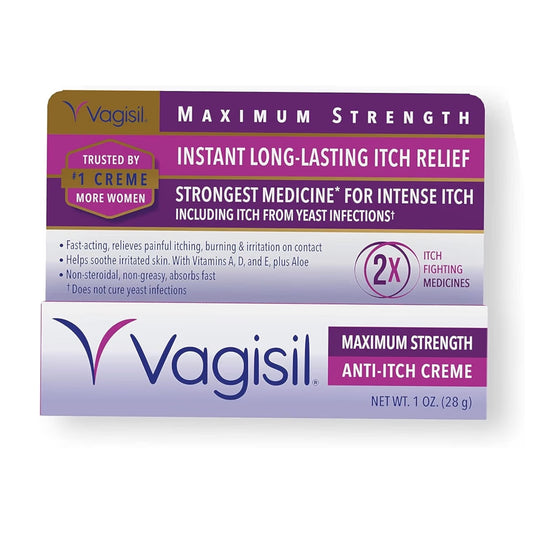ANTI-ITCH: Crema Femenina Vagisil Antipicazón 28g