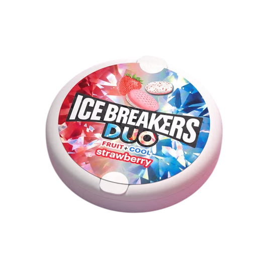 Mentas Ice Breakers Duo Sin Azúcar Fruit + Cool Strawberry 36g