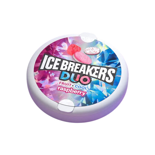 Mentas Ice Breakers Duo Sin Azúcar Fruit + Cool Raspberry 36g