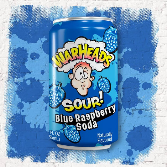 Soda Warheads Sour Sabor Mora Azul