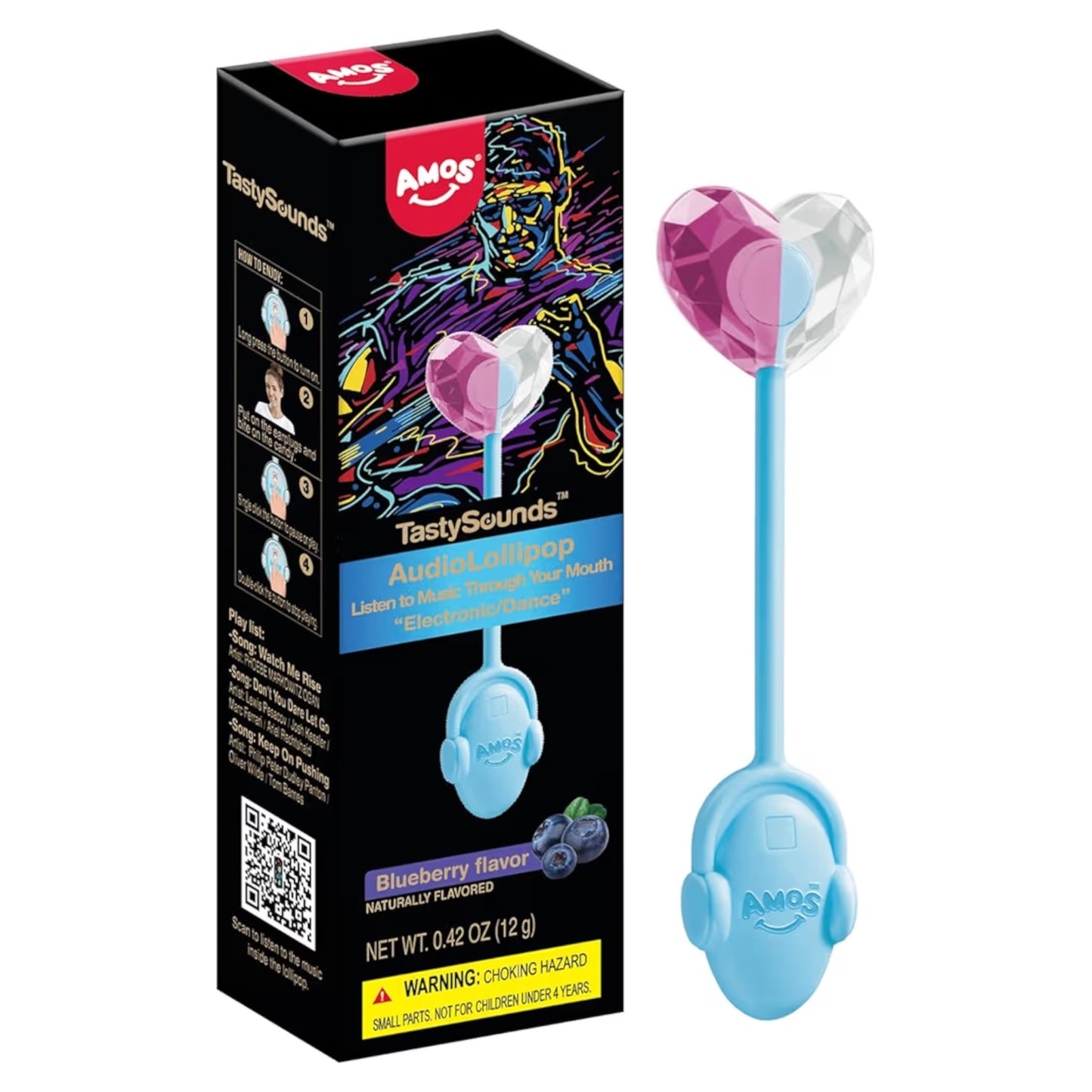 AudioLollipop Amos TastySounds Electronic/Dance Blueberry 12g