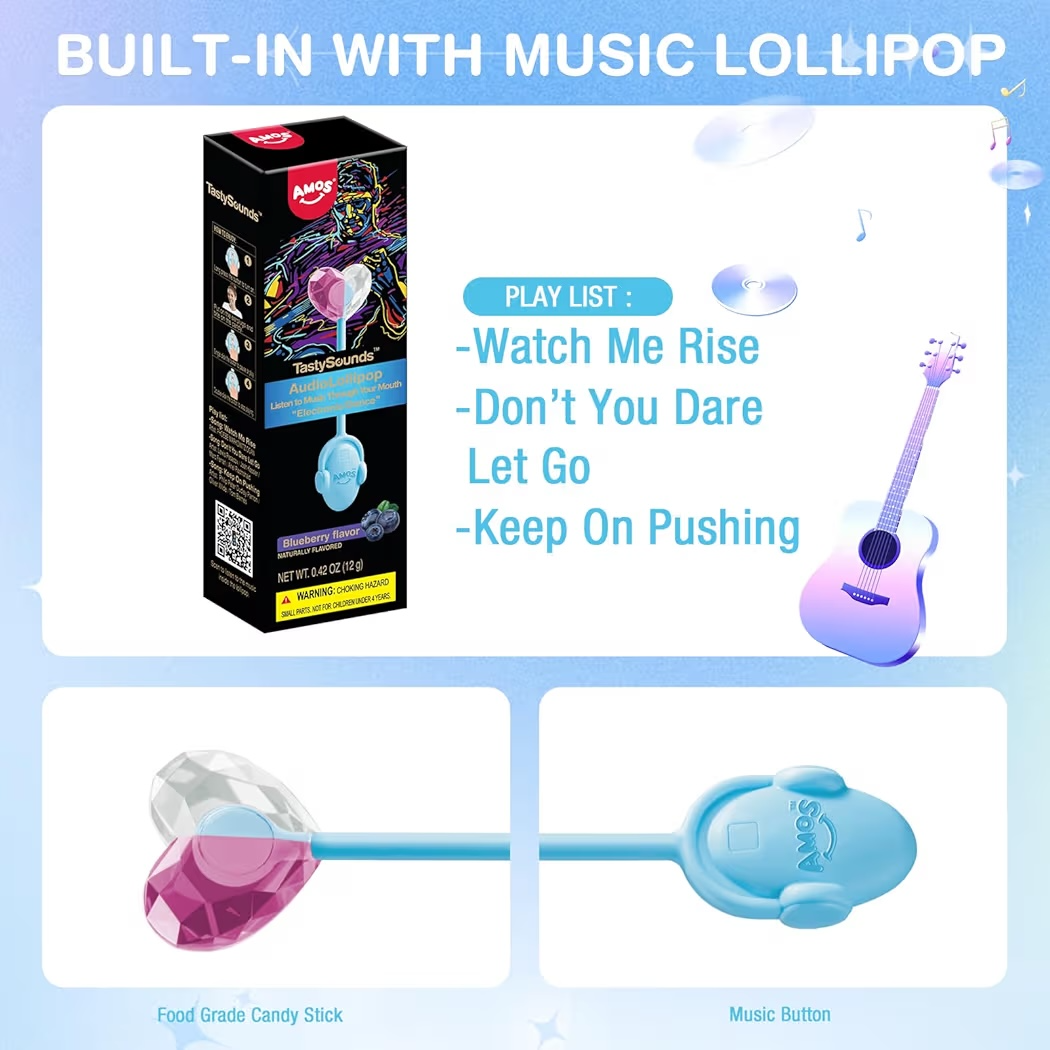 AudioLollipop Amos TastySounds Electronic/Dance Blueberry 12g