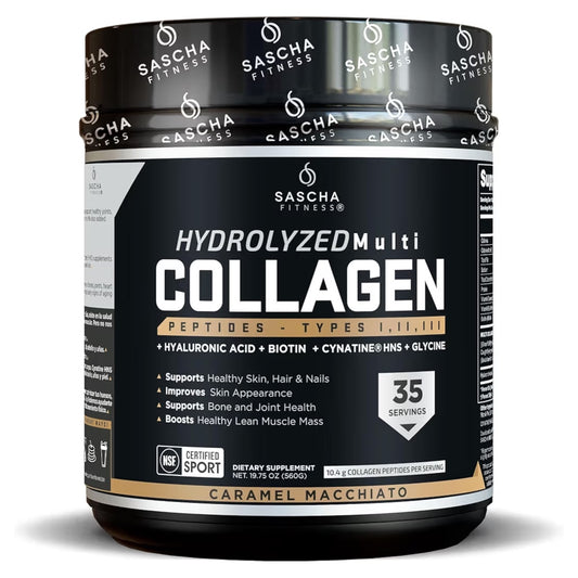 MULTI: Colágeno Hidrolizado Sascha Fitness Caramel Macchiato 560g