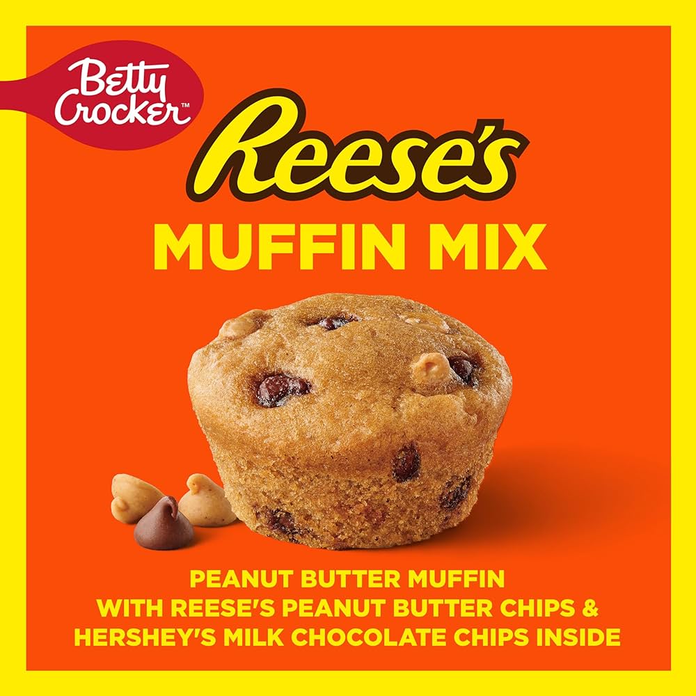 Premezcla Muffin Betty Crocker Reese’s Mantequilla de Maní + Chips 360g