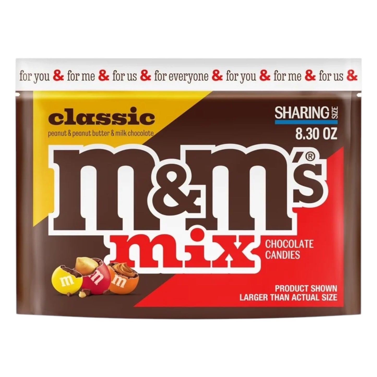 M&M’s Classic Mix Tamaño Grande 255g