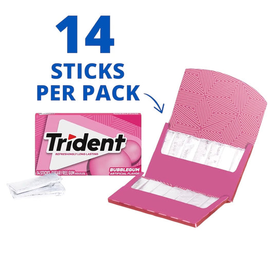 Chicles Trident Bubblegum x14 Sticks