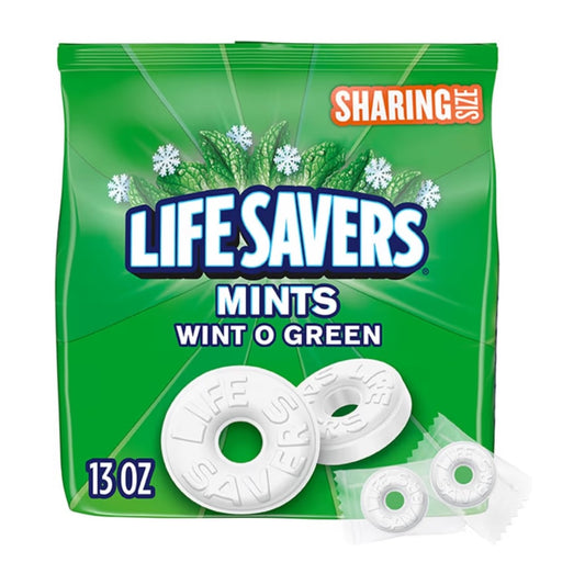 Caramelos Life Savers Mints Wint O Green Tamaño Grande 368g