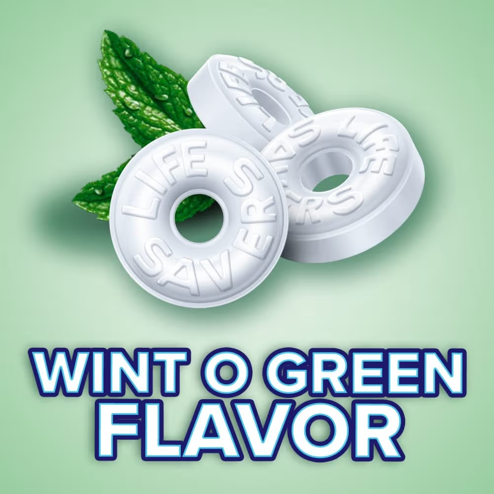 Caramelos Life Savers Mints Wint O Green Tamaño Grande 368g