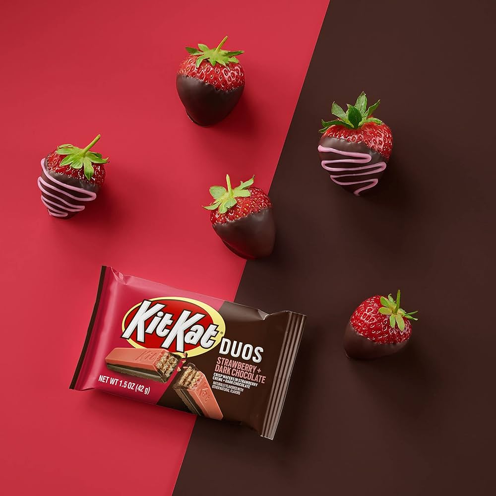 Kit Kat Duos: Fresa + Chocolate Oscuro