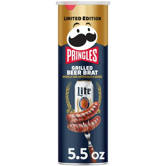 EDICIÓN LIMITADA: Pringles Grilled Beer Brat Miller Lite 155g