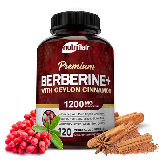 BERBERINE: Cápsulas Vegetales NutriFlair Ceylon Cinnamon x120 Unidades