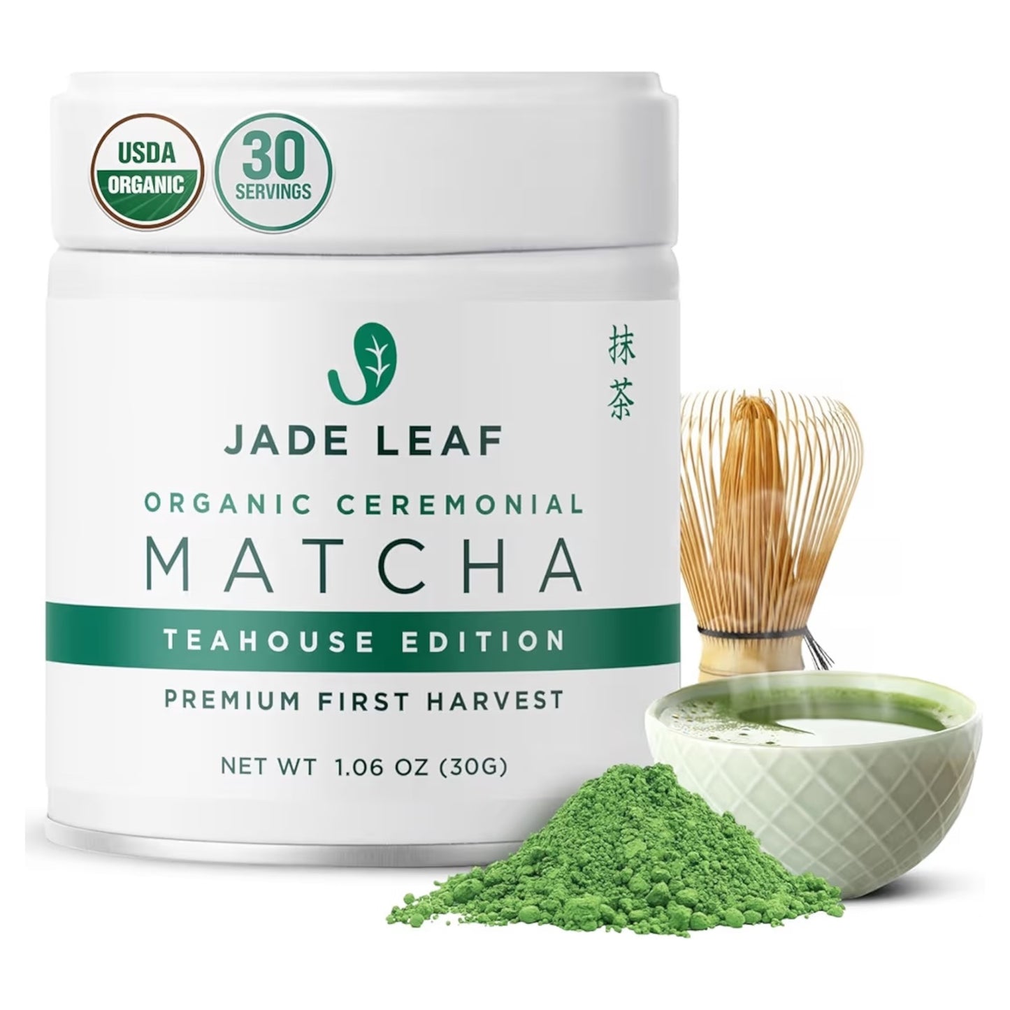 Té Matcha Jade Leaf Organic Ceremonial Teahouse Edition 30g