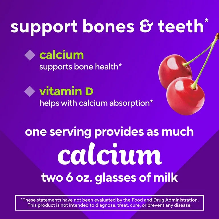 CALCIUM: Gomitas Vitafusion + Vitamina D3 x100 Unidades