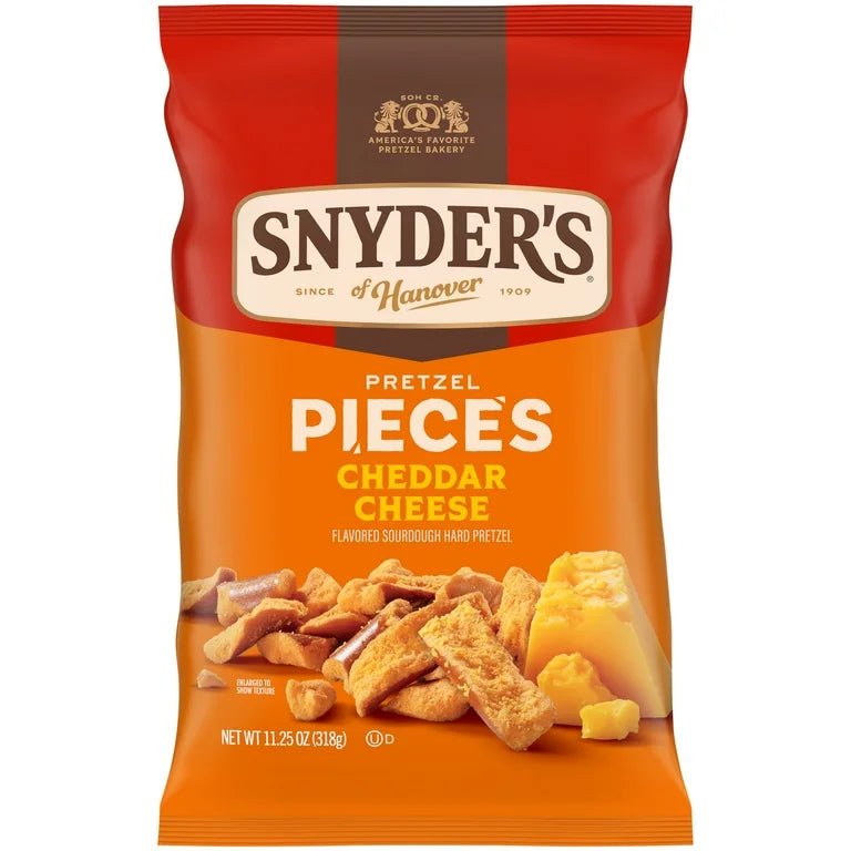 Pretzels Snyder’s of Hanover Cheddar Cheese Tamaño Grande 318g