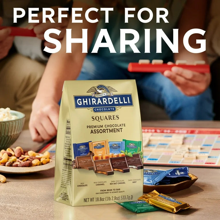 Chocolates Ghirardelli Squares Premium Chocolate Assortment Tamaño Grande 533g