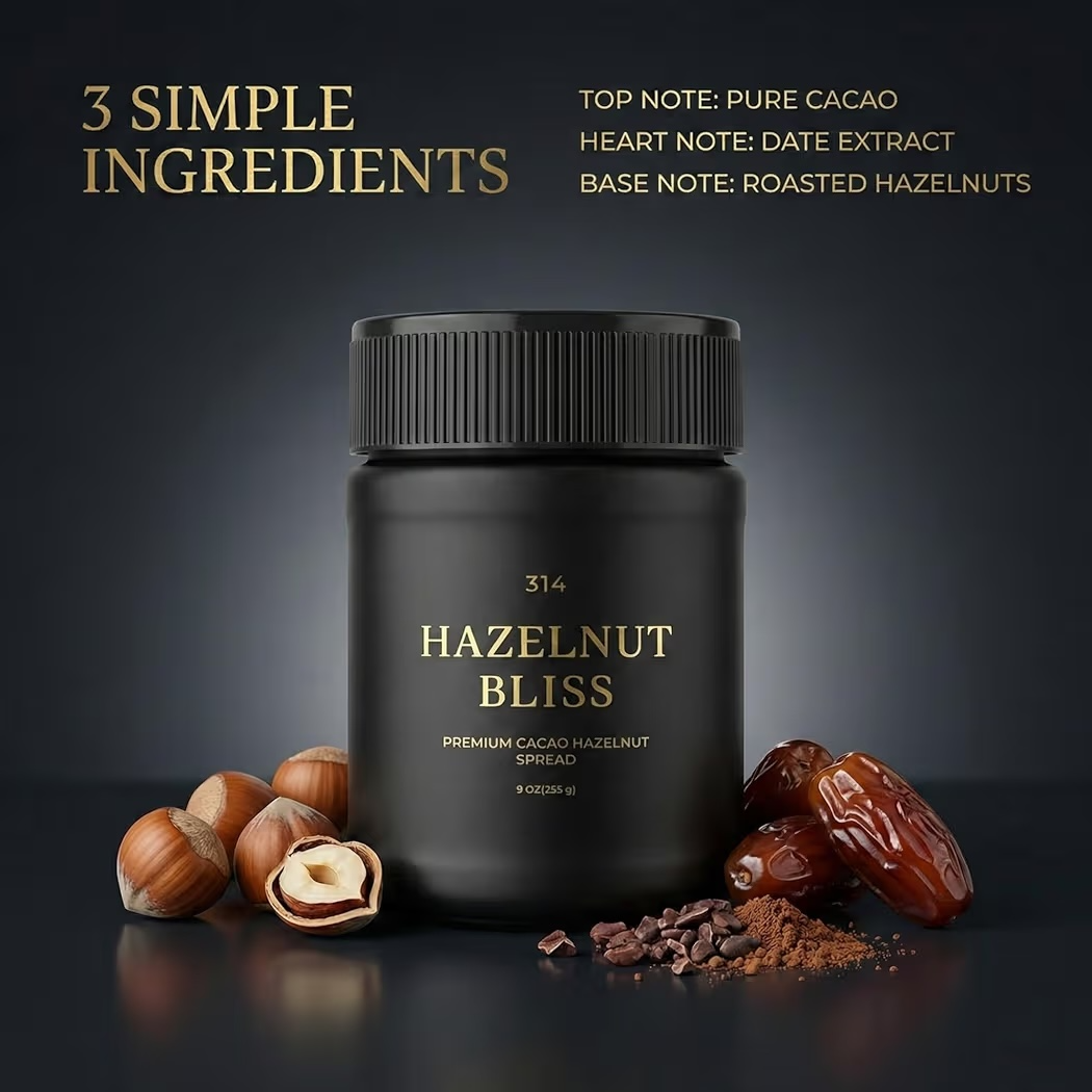 Crema Avellanas 314 Hazelnut Bliss Premium Cacao Hazelnut Spread 255g