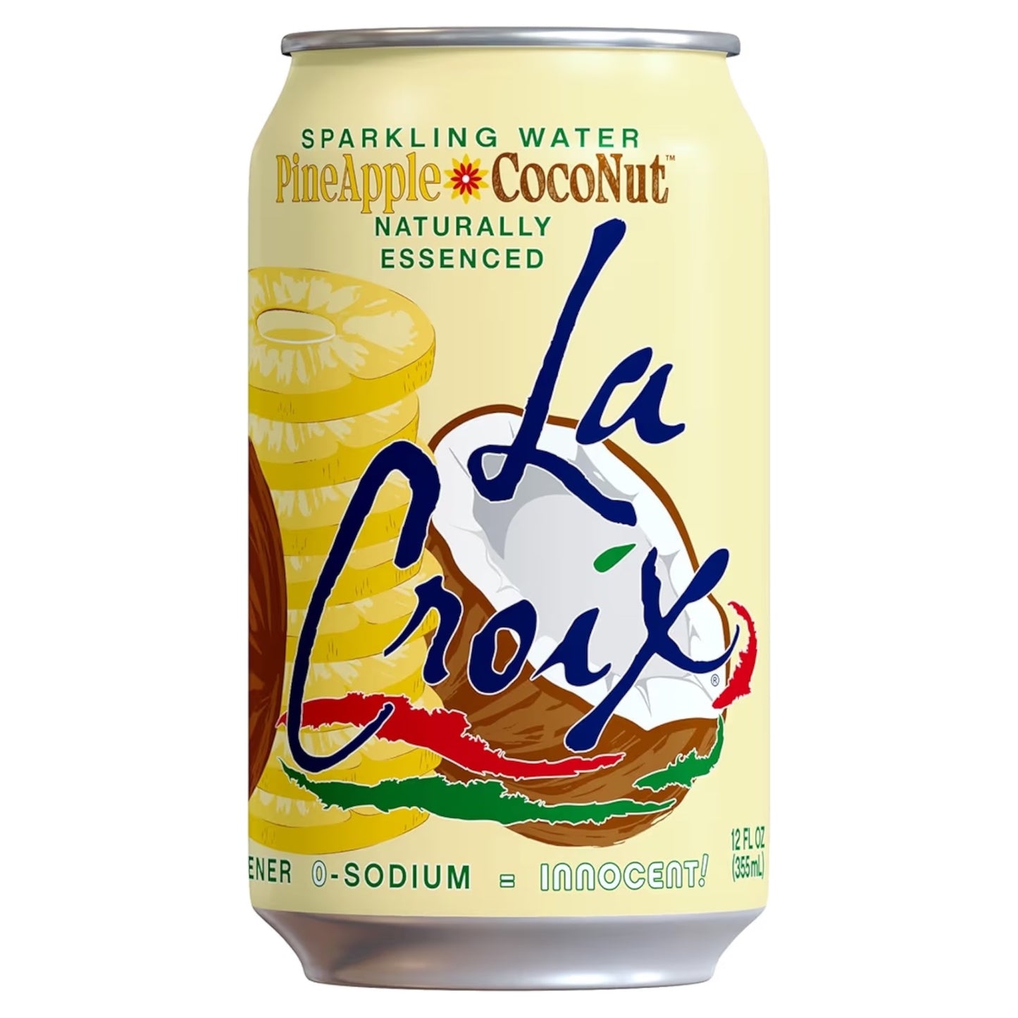 Agua Espumosa La Croix Piña & Coco 355 mL