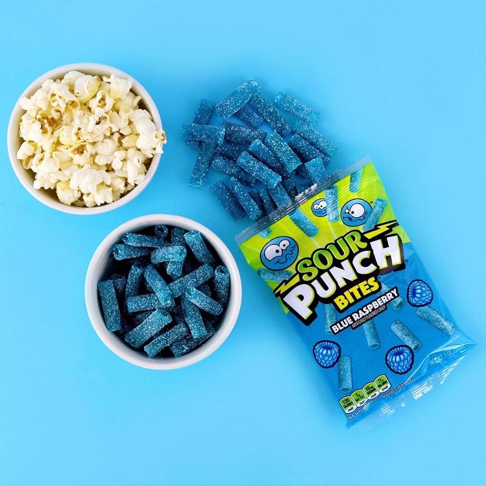 Gomitas Sour Punch Bites Mora Azul 142g