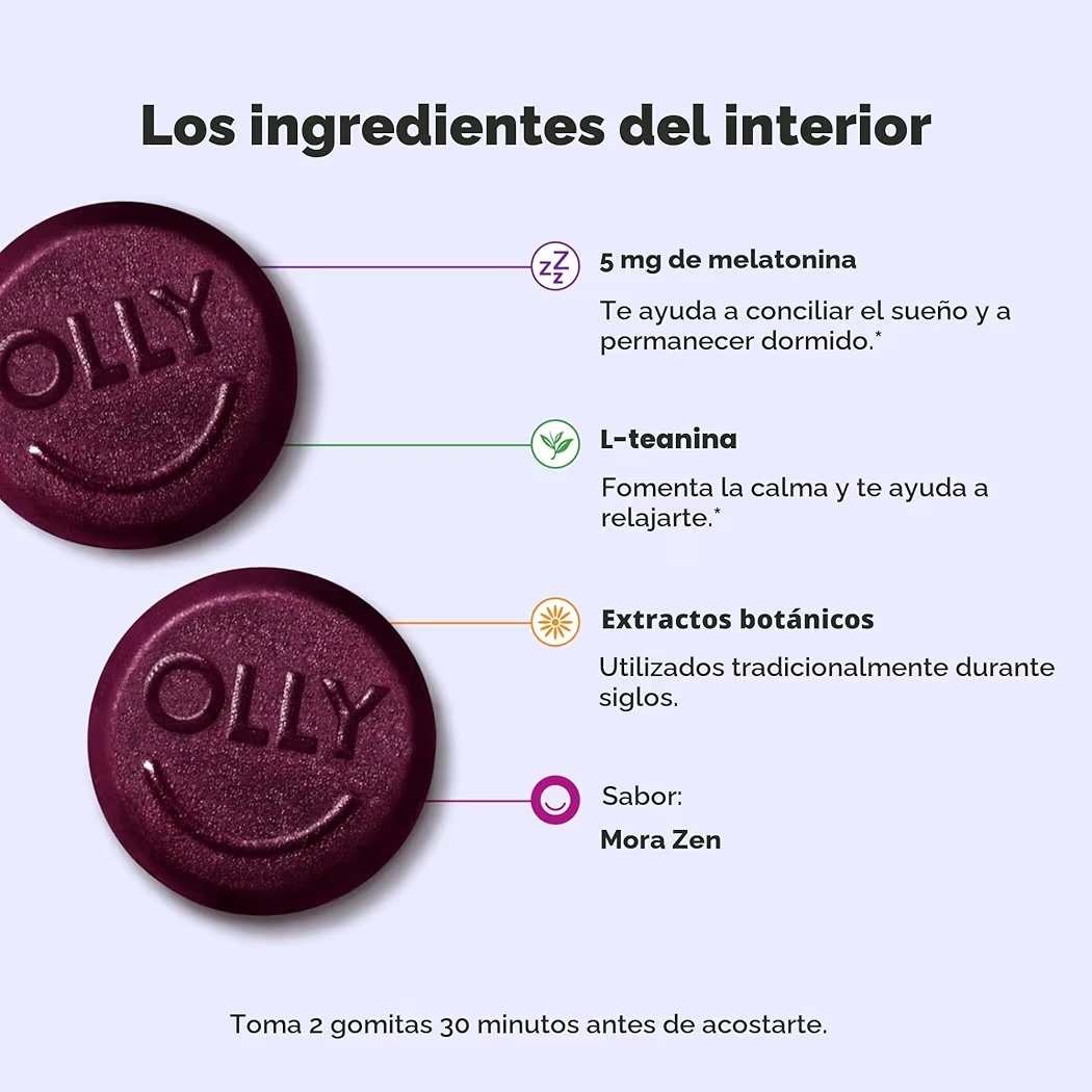 SLEEP: Gomitas Olly Blackberry Zen Extra Fuerte x50 Unidades