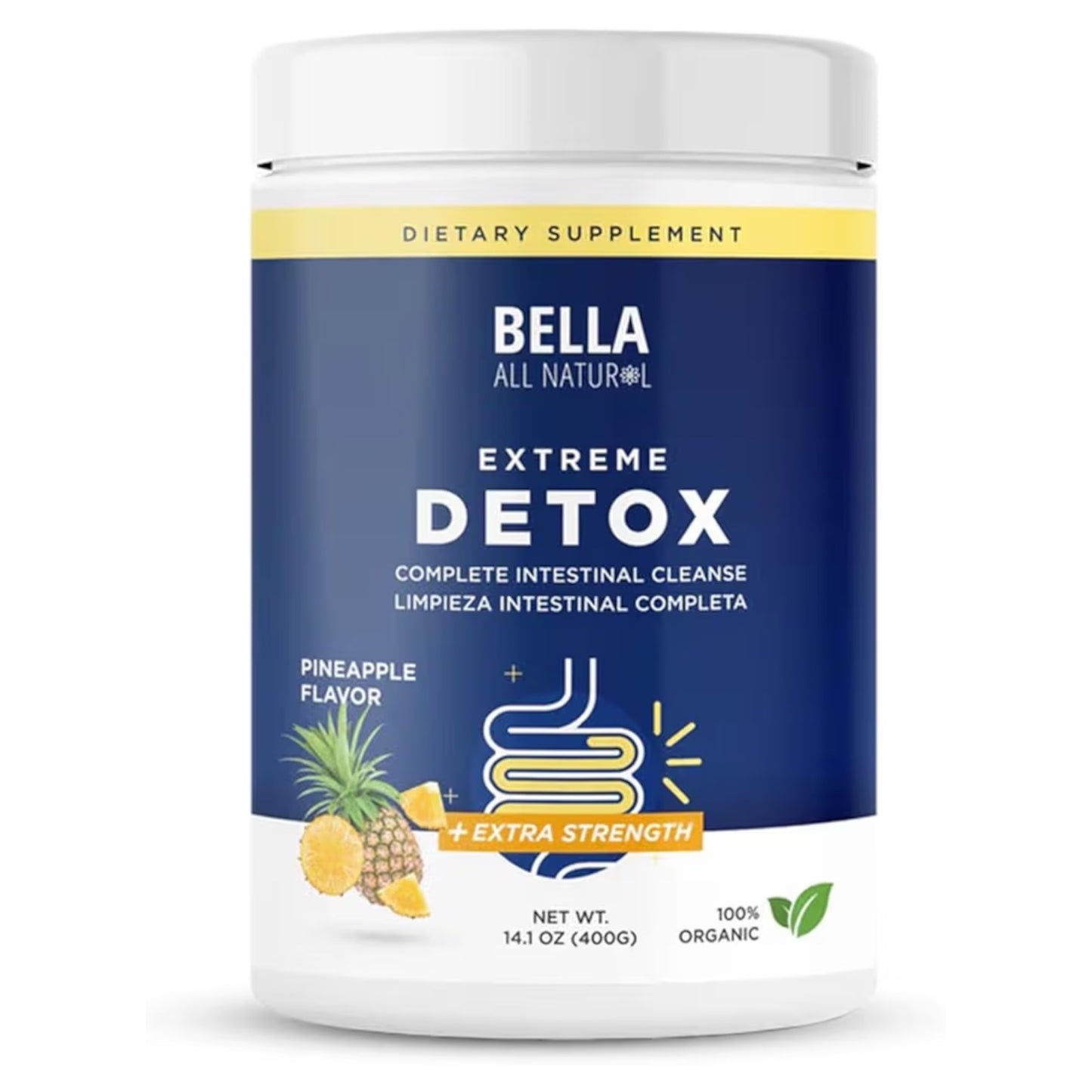 Suplemento Dietético Bella All Natural Piña Limpieza Extra Fuerte 400g