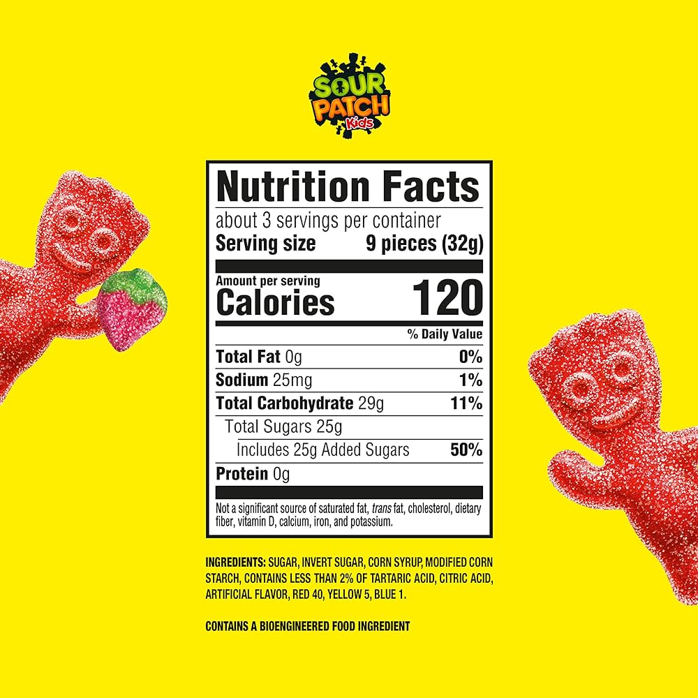 Gomitas Sour Patch Fresa 102g