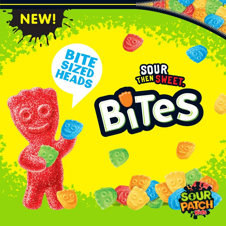 Gomitas Sour Patch Bites Paquete 340g