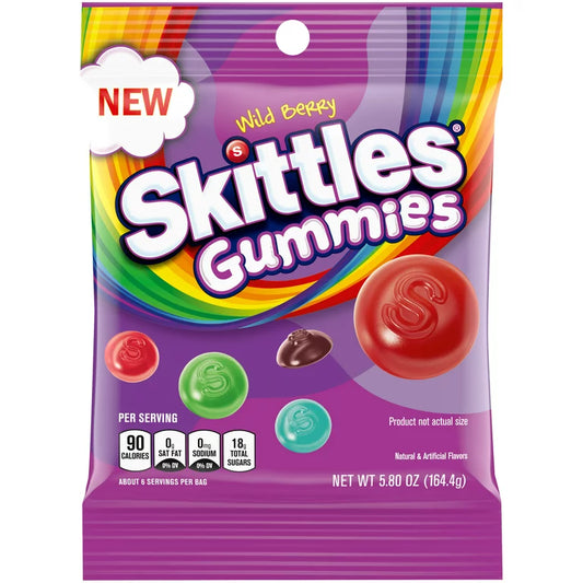 Gomitas Skittles Wild Berry 164g