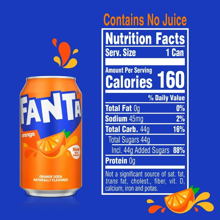 Fanta Sabor Naranja 355 mL