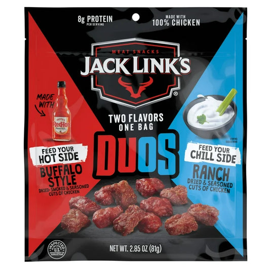 Jack Link’s Pollo DUOS Buffalo-Ranch 8g Proteína 81g