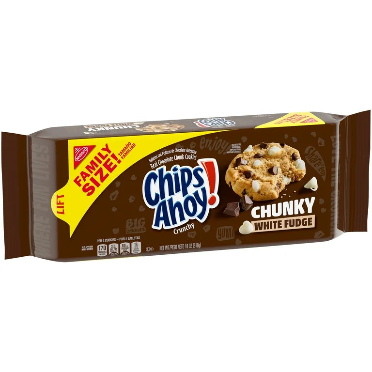 Galletas Chips Ahoy! Chunky White Fudge Tamaño Familiar 510g