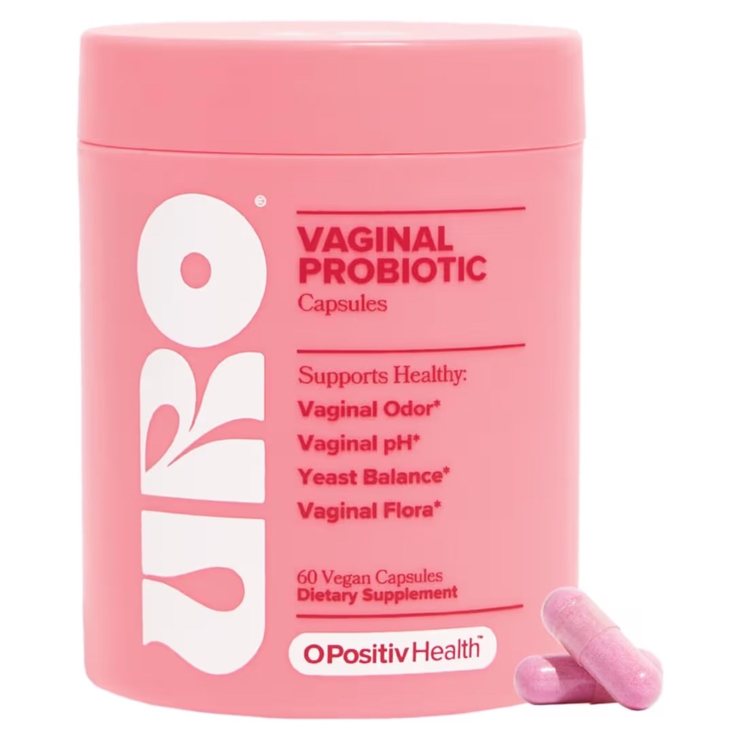 VAGINAL PROBIOTIC: Cápsulas Veganas URO O Positiv Health x60 Unidades