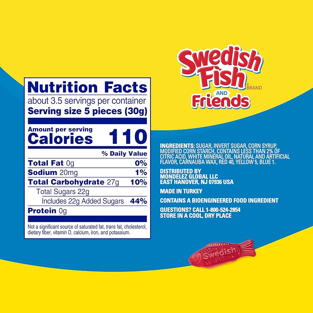 Gomitas Swedish Fish and Friends 102g