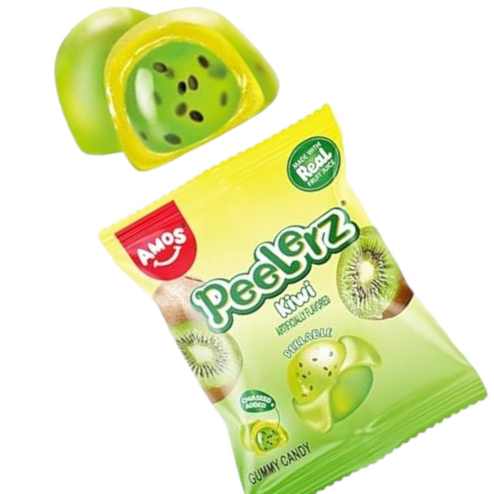 Gomitas de Kiwi Pelables Amos Peelerz Tamaño Individual