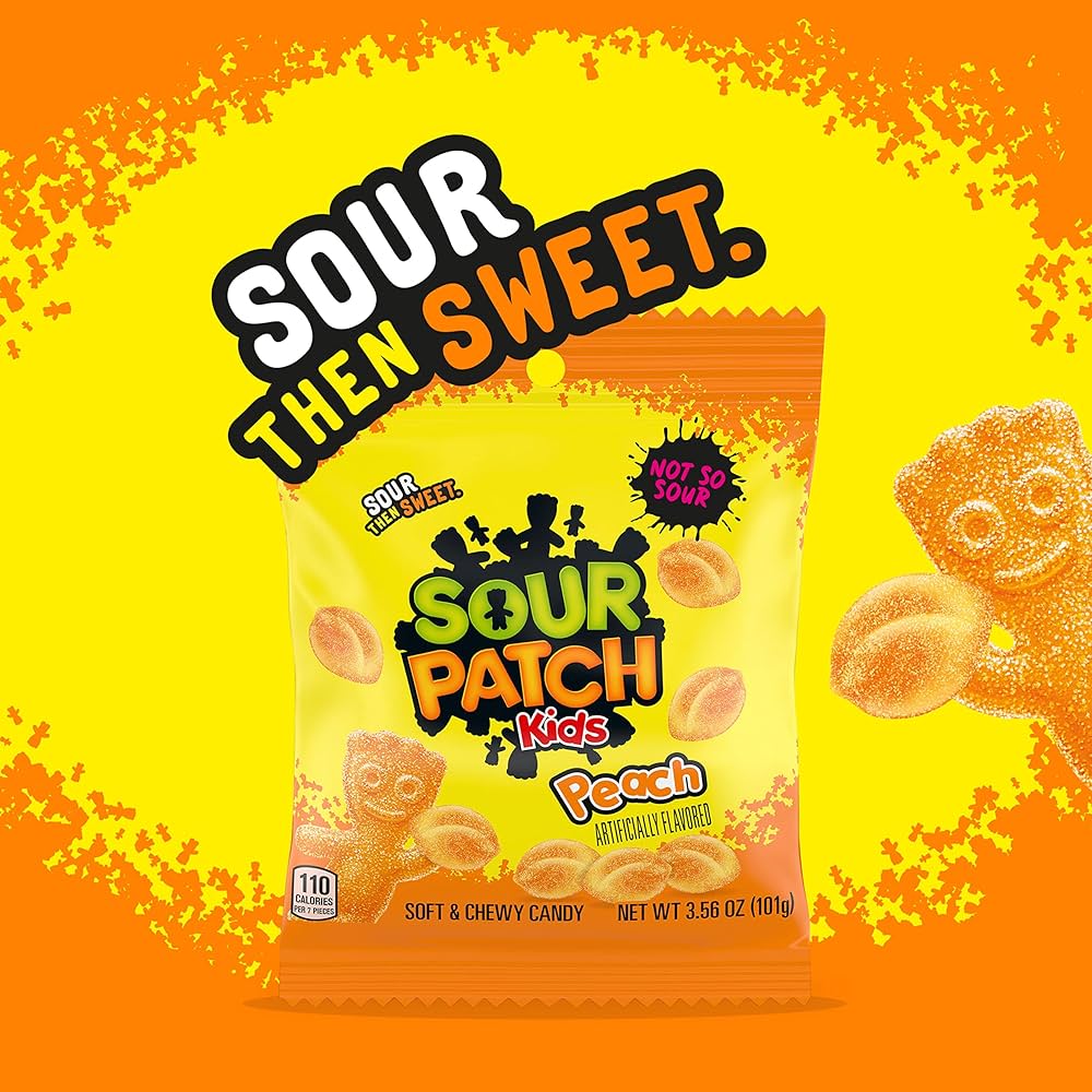 Gomitas Sour Patch Durazno 100g