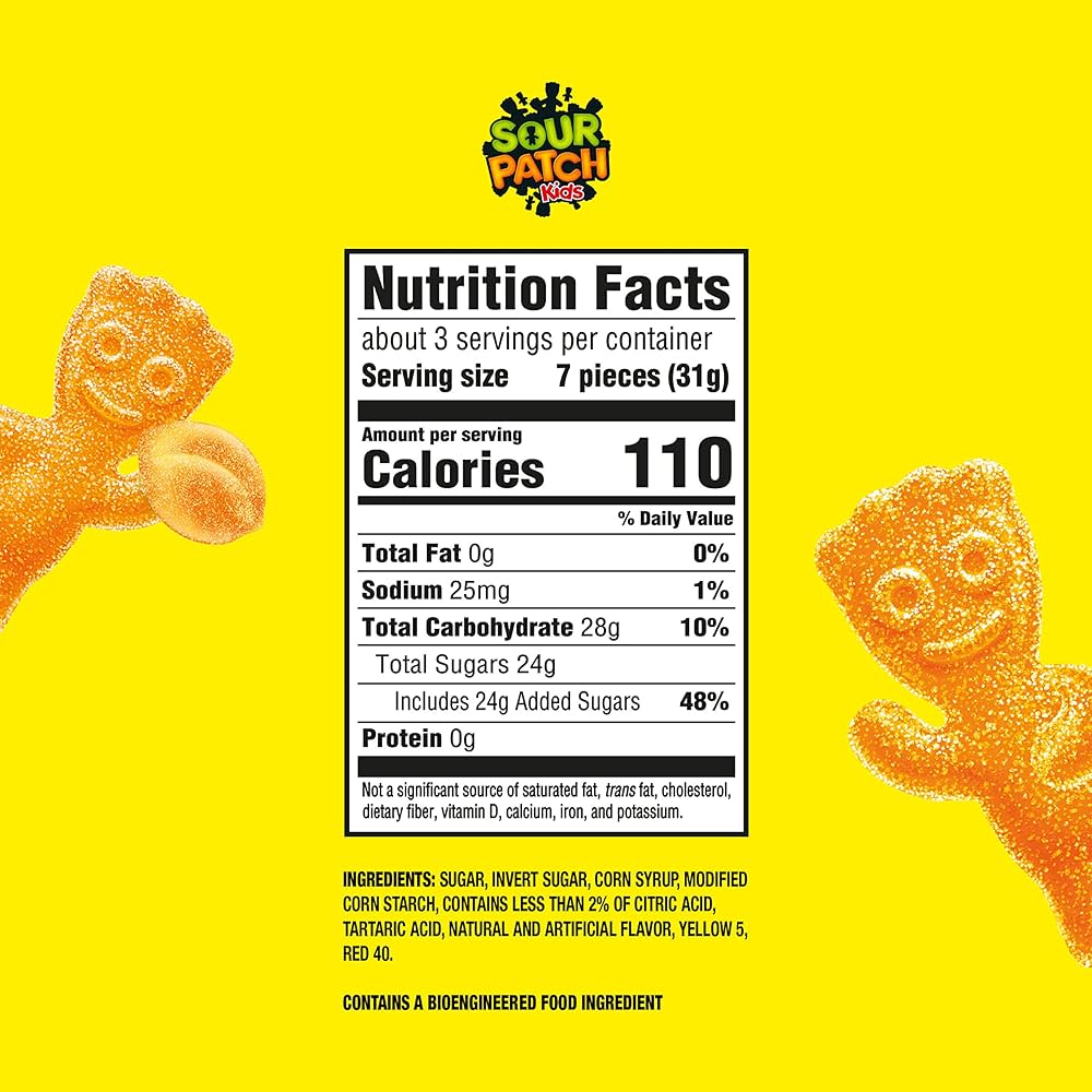 Gomitas Sour Patch Durazno 100g