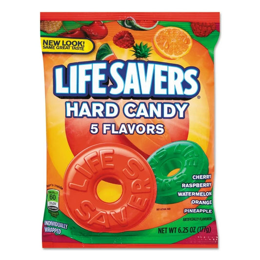 Caramelos Duros Lifesavers 5 Sabores Tamaño Grande 177g