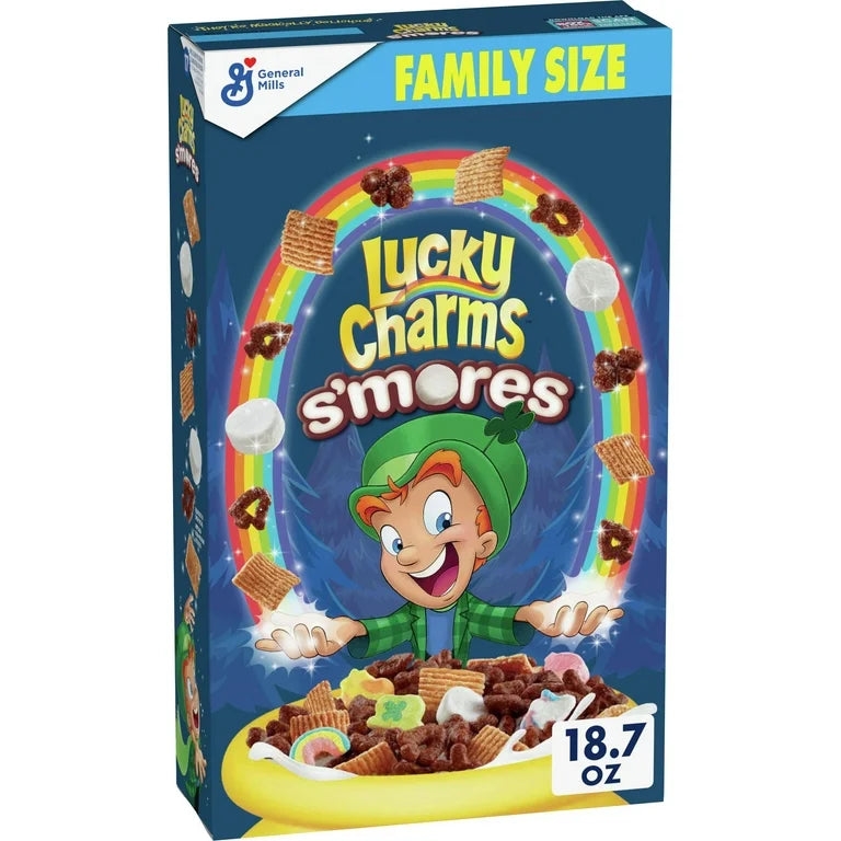 Cereal Lucky Charms S’Mores Tamaño Familiar 510g