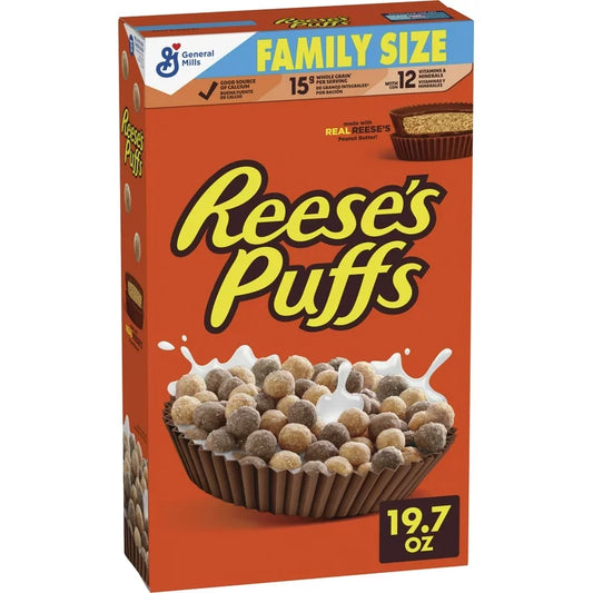 Cereal Reese’s Puffs Mantequilla de Maní Tamaño Familiar 558g