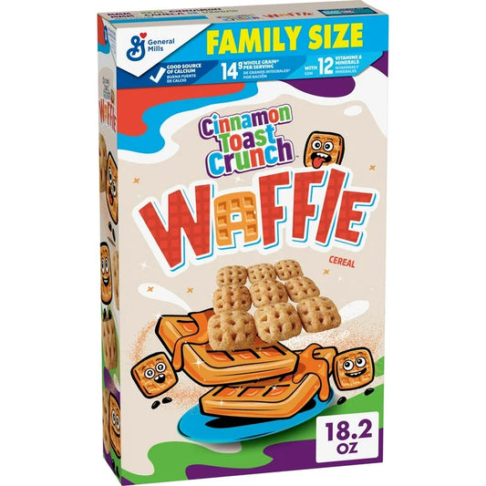 Cereal Cinnamon Toast Crunch Waffle Tamaño Familiar 328g