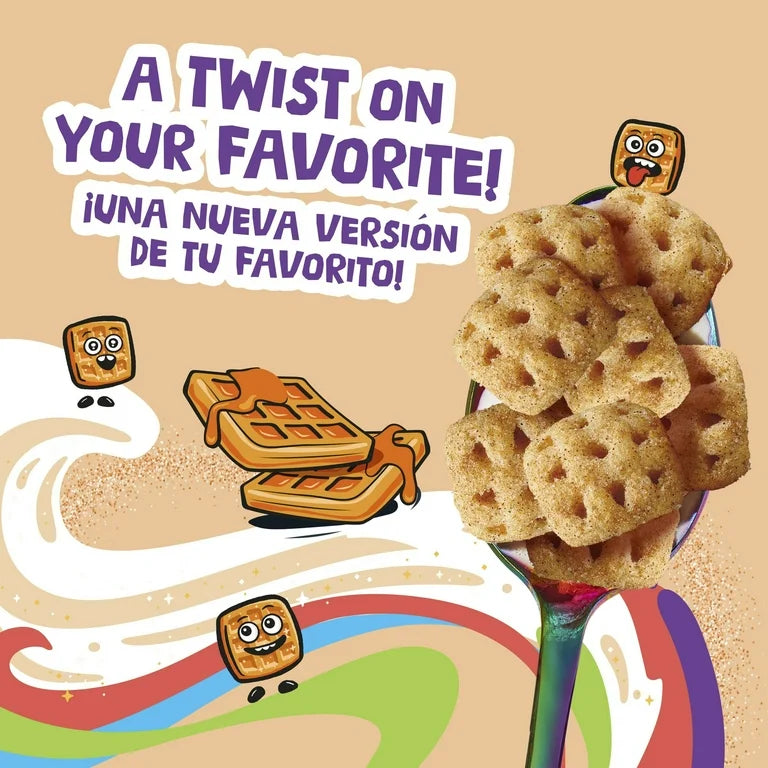 Cereal Cinnamon Toast Crunch Waffle Tamaño Familiar 328g