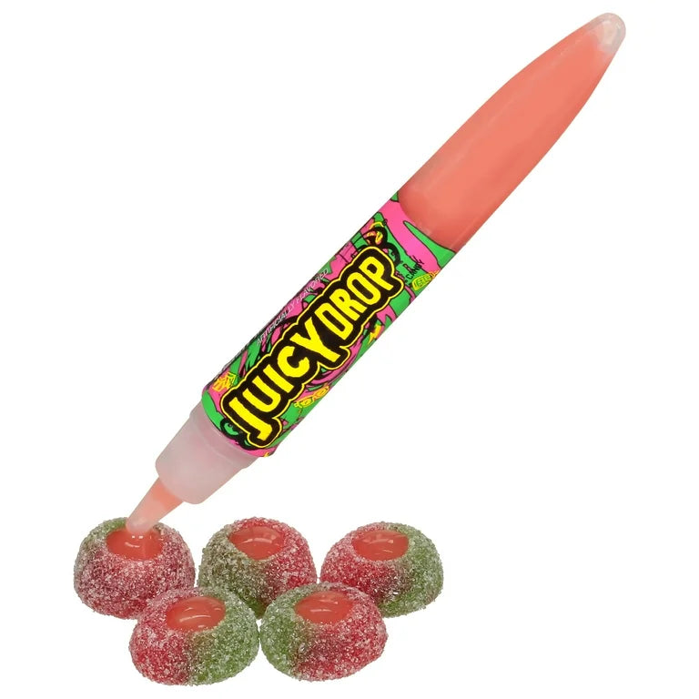 Gomitas Juicy Drop + Lápiz Gel Ácido 57g