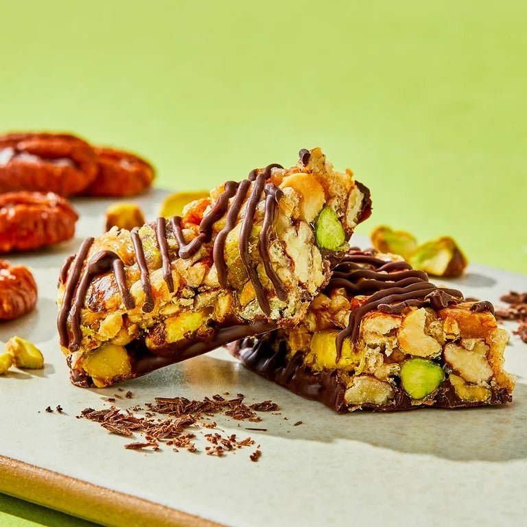 Barra Proteína Bettergoods Dark Chocolate Pistachio Pecan 40g - NexoVerse